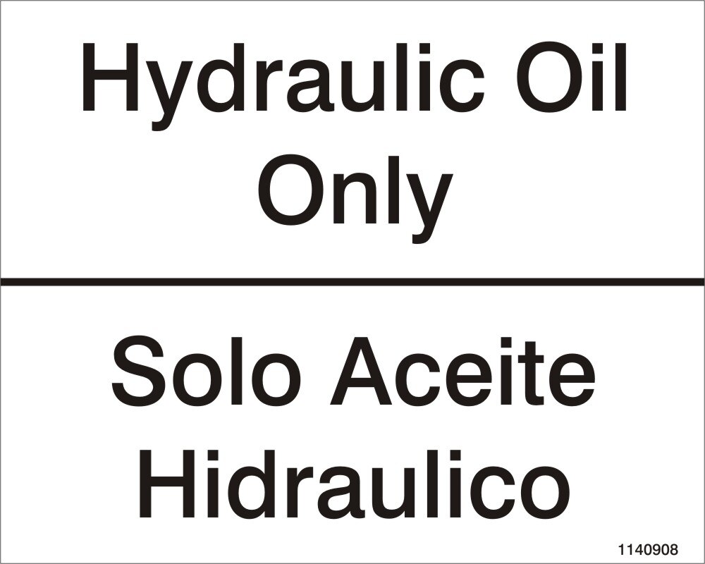 DECAL,HYD OIL ONLY
